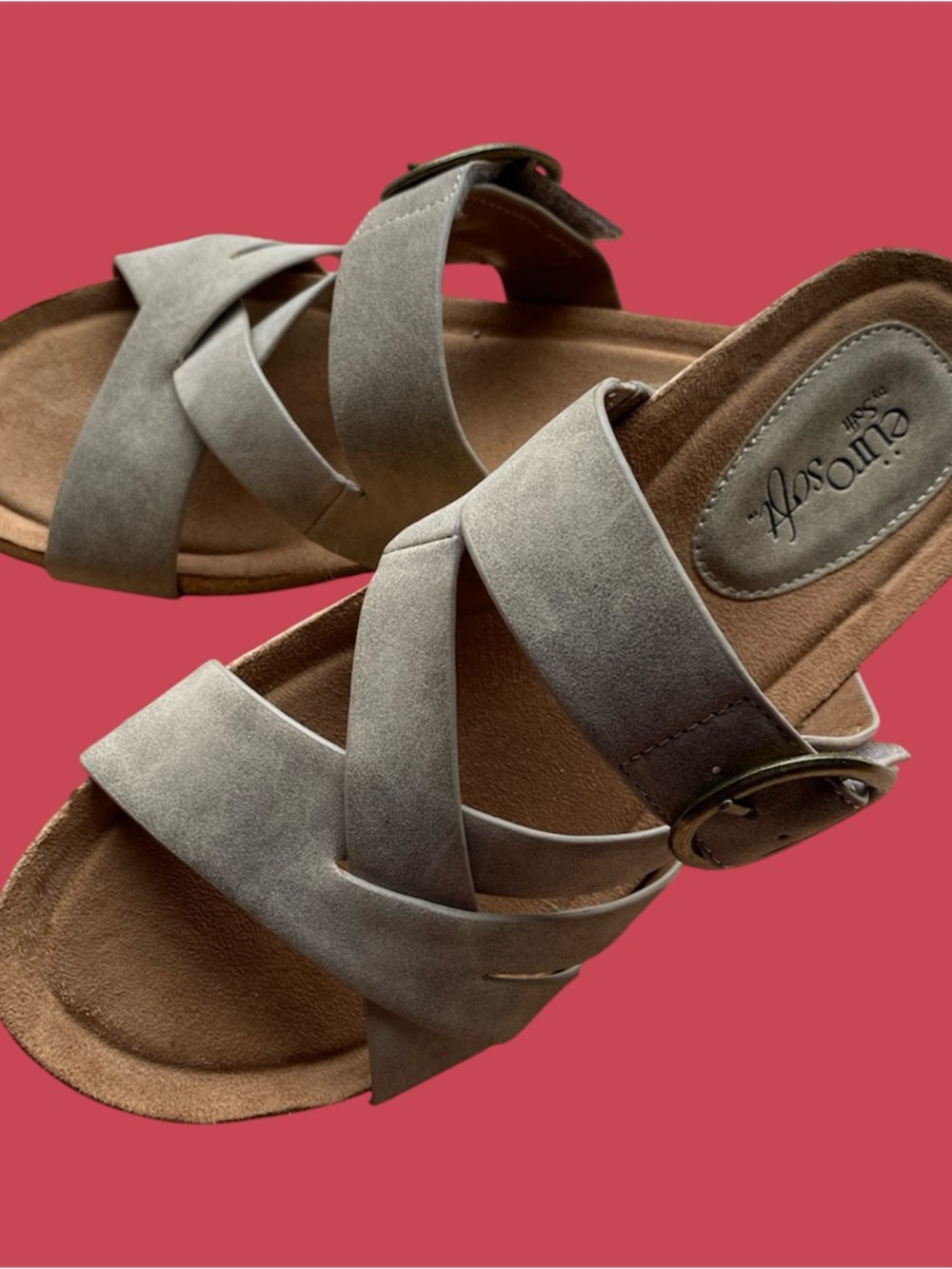 EuroSoft Gwenda Crisscross Slide Sandals